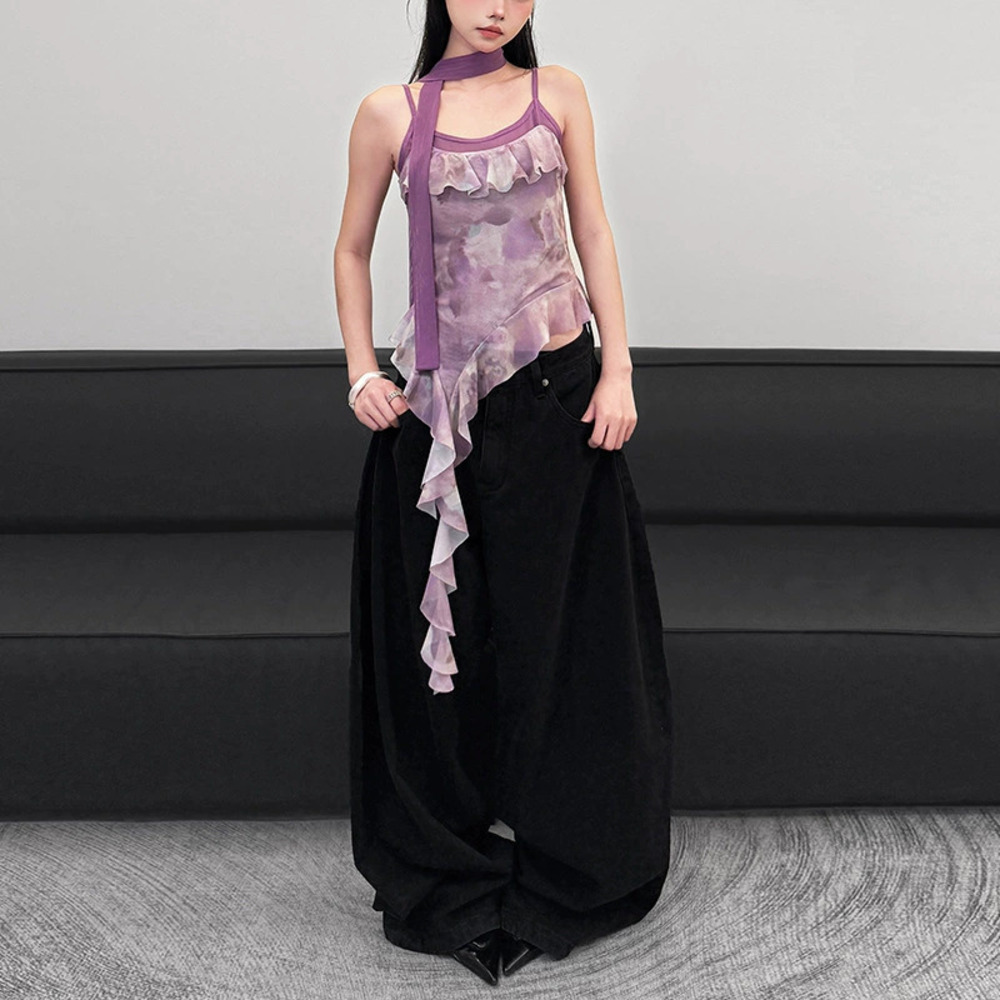 Zara Spring Ruffle Camisole Off Shoulder Top - Picture 3 of 6